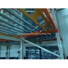 Warehouse Storage Picking System with Flow Gravity Roller Rack